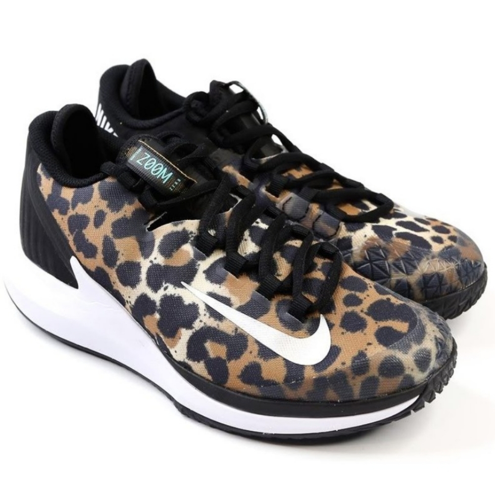 NIKE ZOOM ZERO WOMEN'S CHEETAH TENNIS SHOES 8